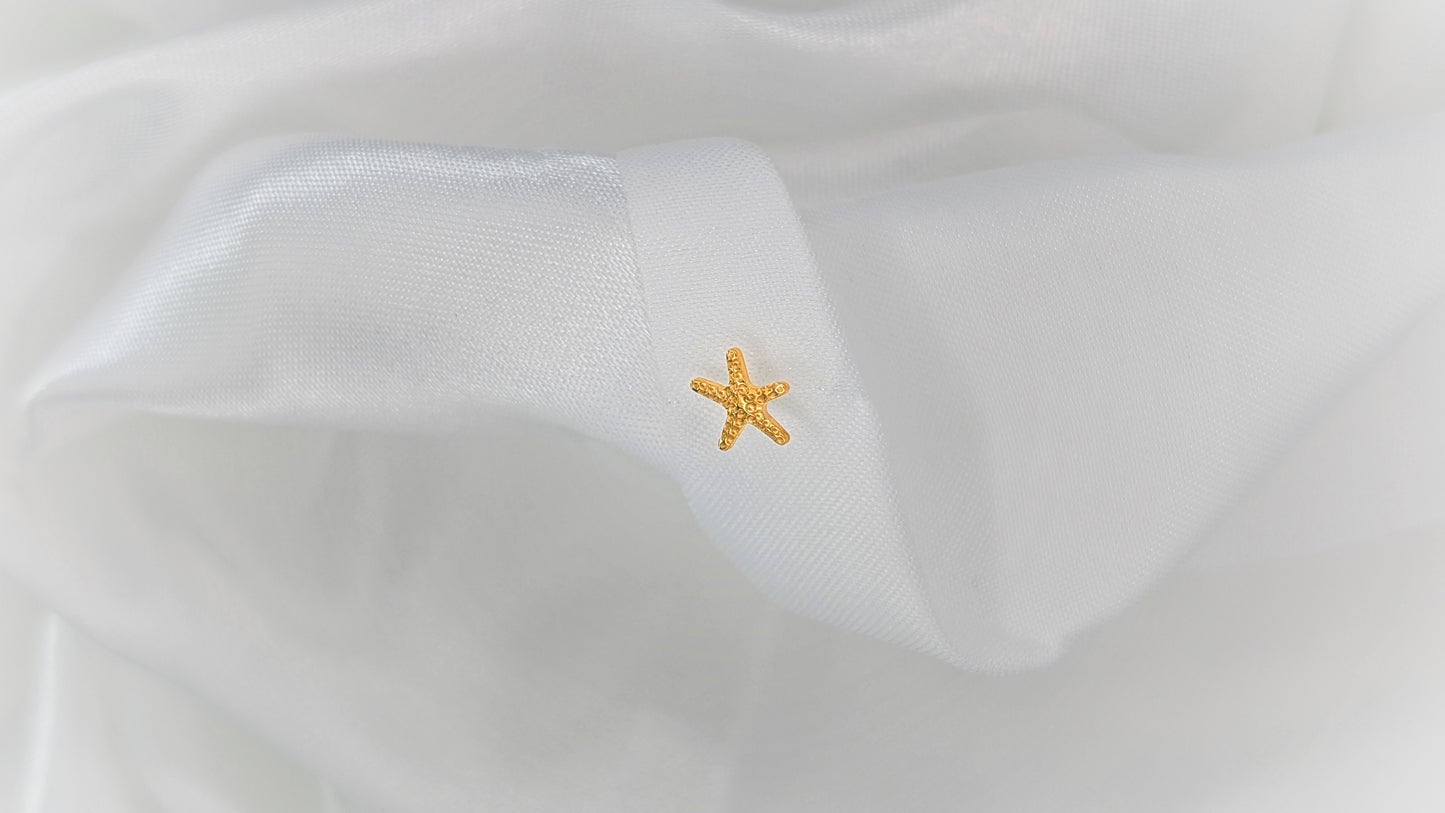 Golden Starfish Piercing – Bold, Ocean-Inspired Elegance