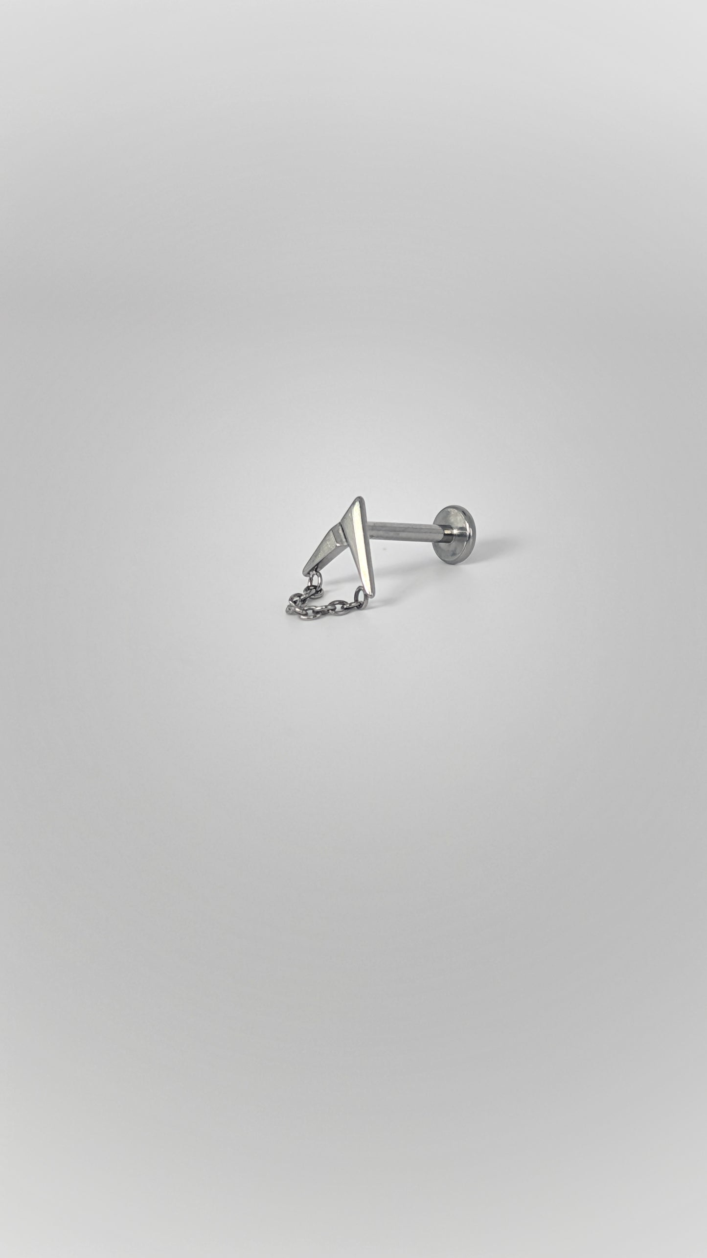 Geometric Titanium Labret Stud