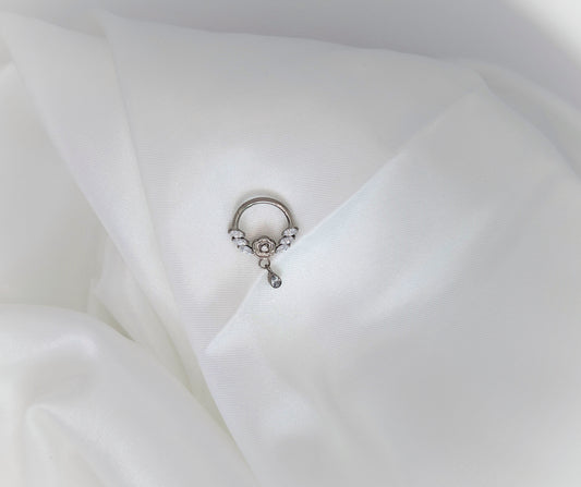 Sparkly piercing hoop