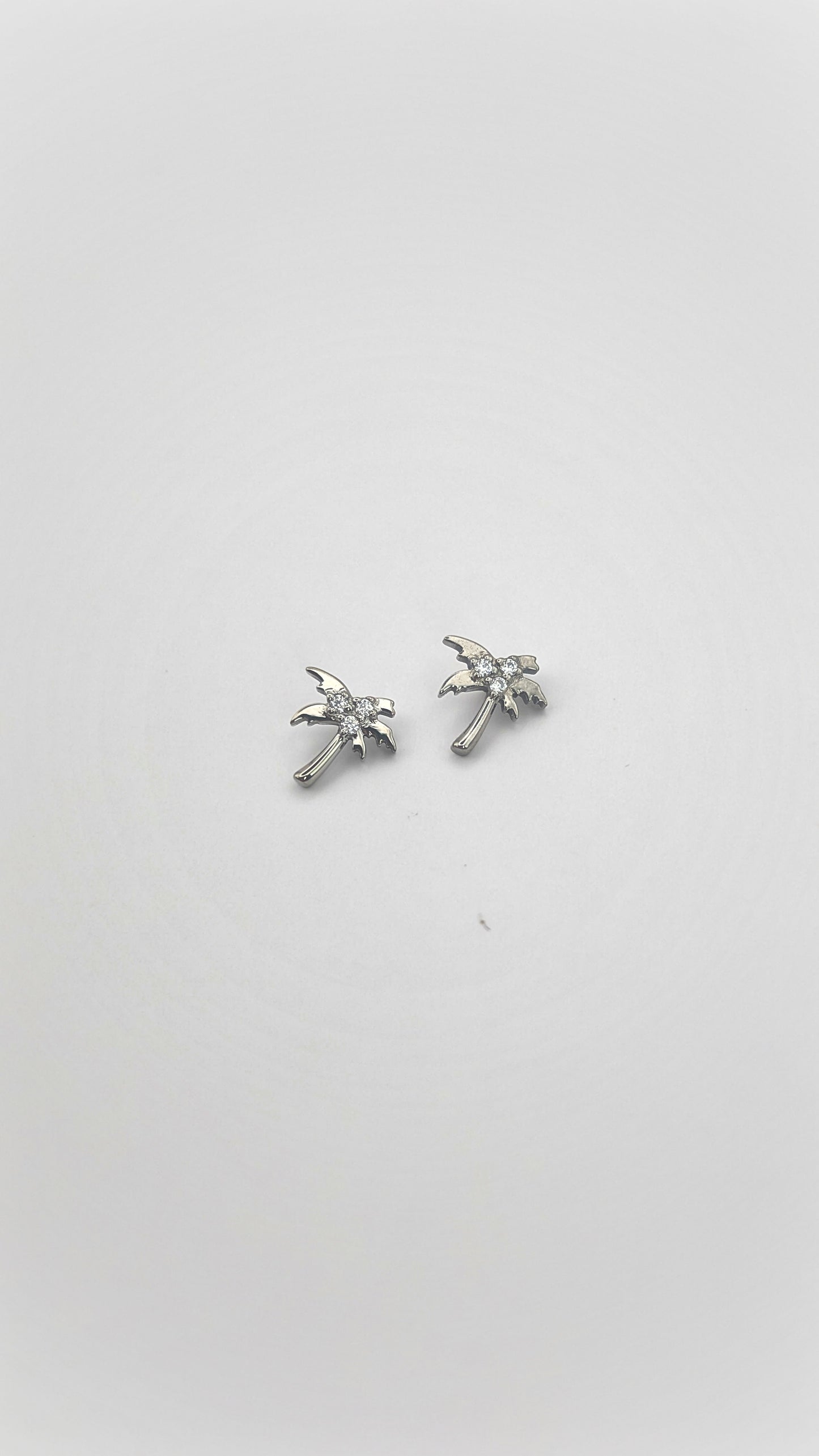 Palm Tree Piercing with Zirconia Accents