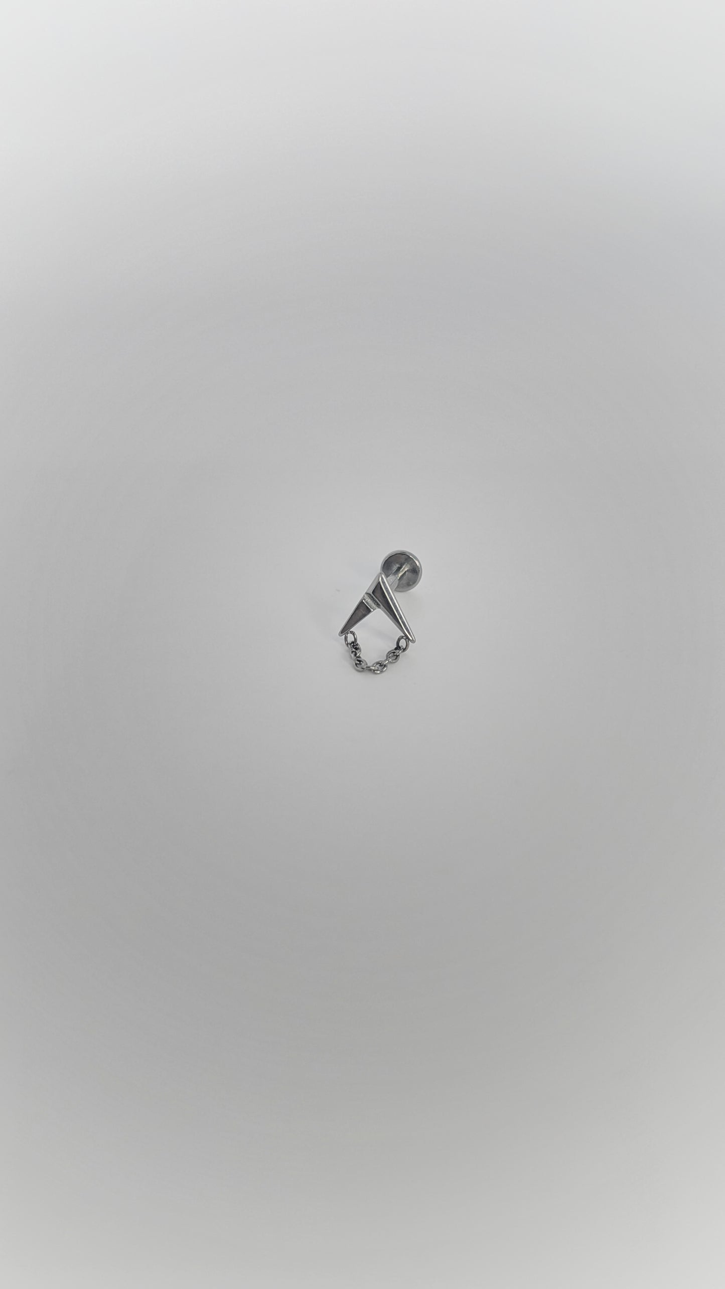 Geometric Titanium Labret Stud