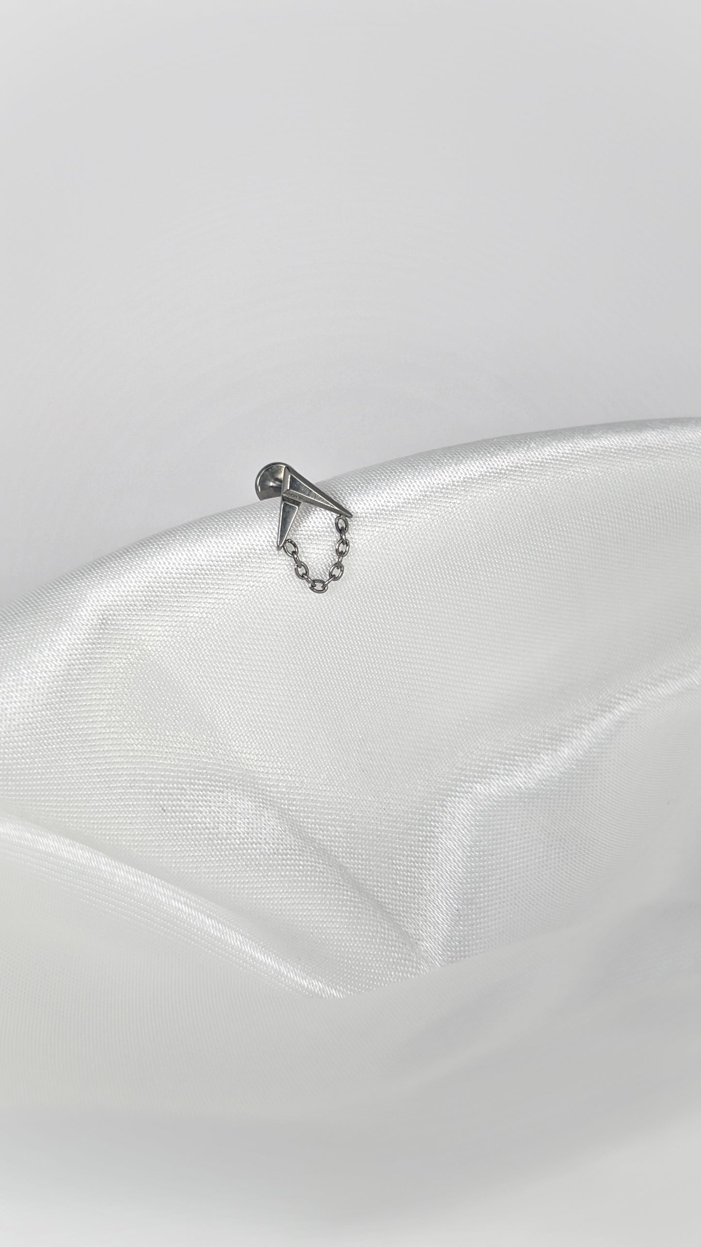 Geometric Titanium Labret Stud