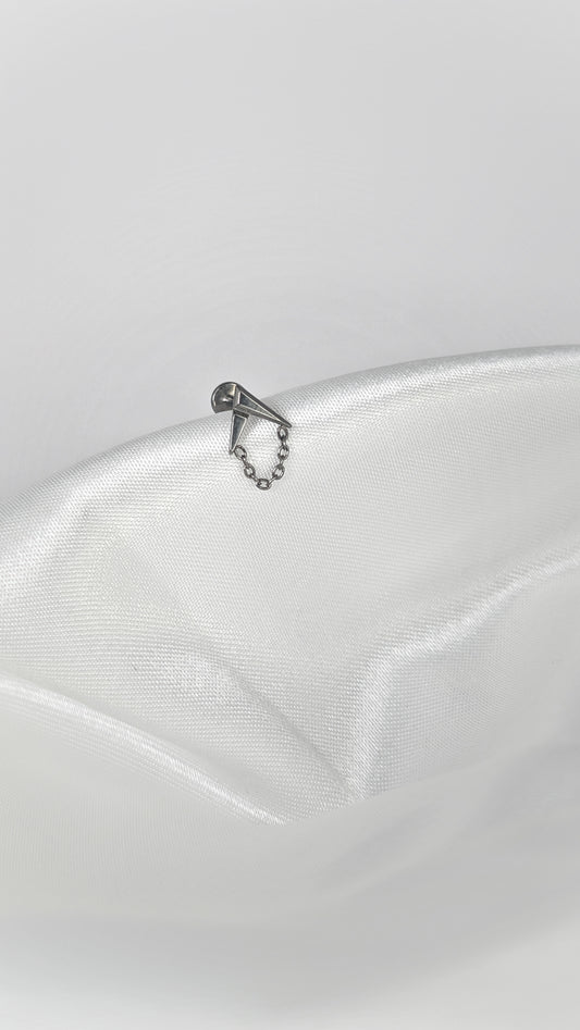 Geometric Titanium Labret Stud