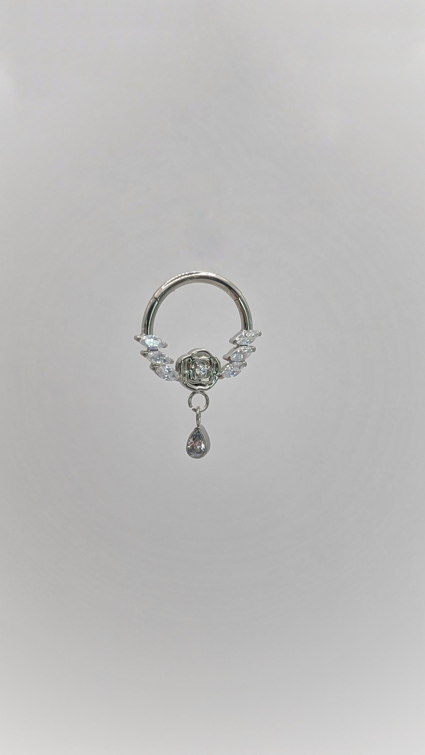 Sparkly piercing hoop