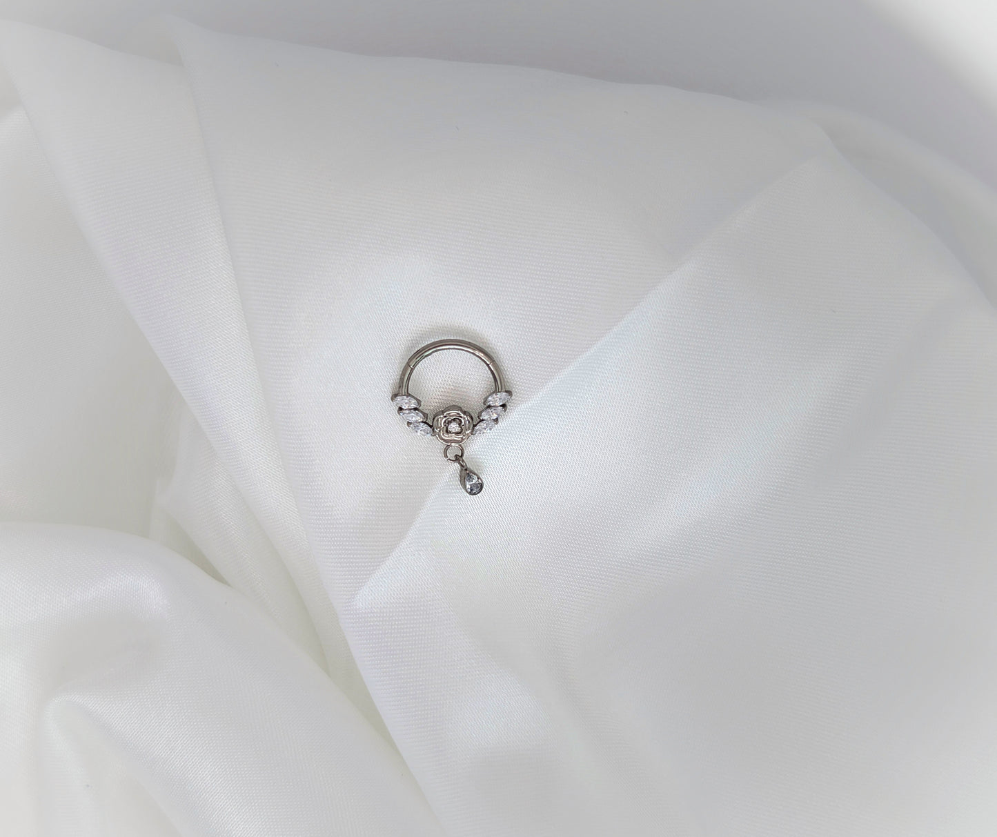 Sparkly piercing hoop