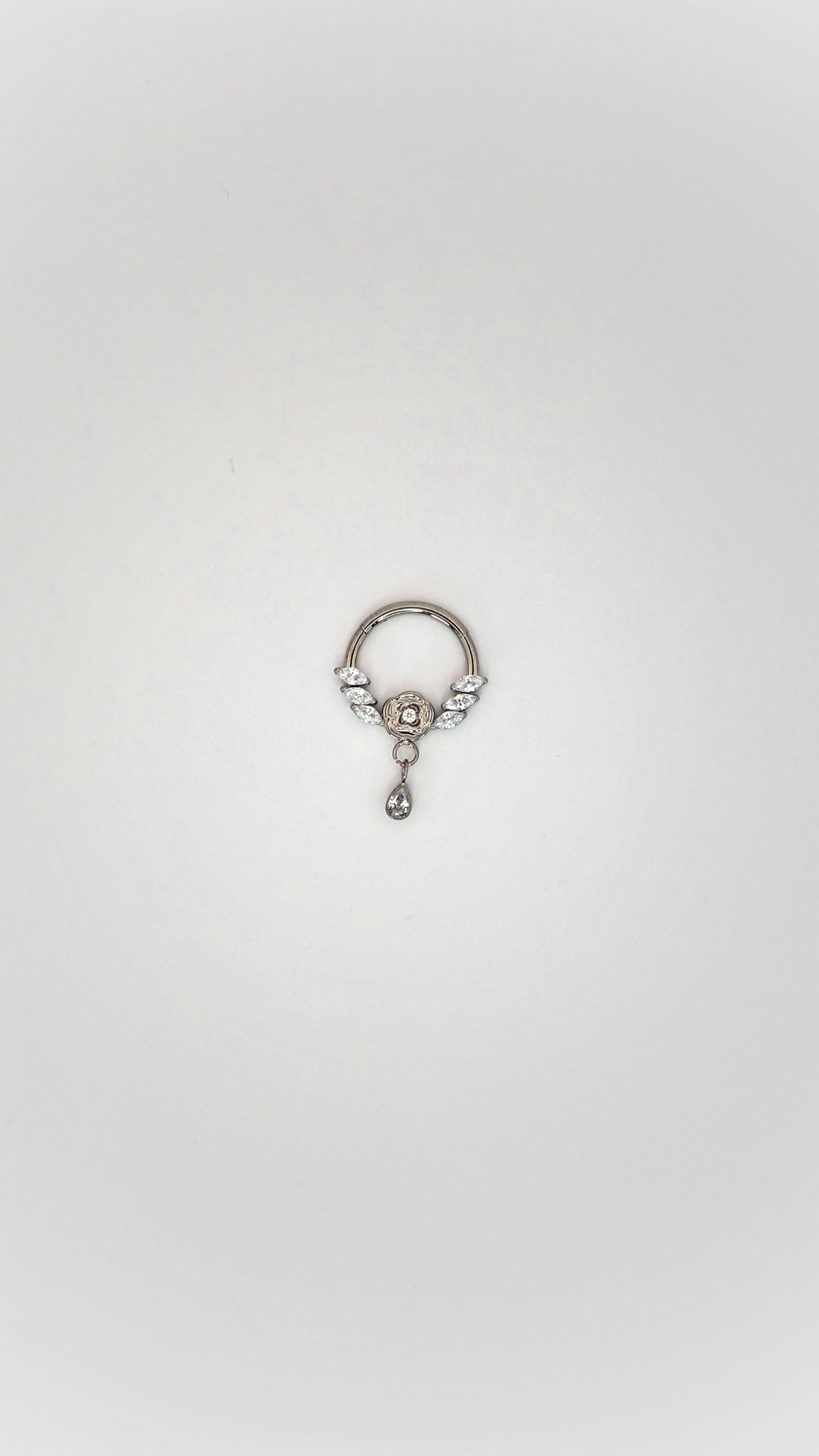 Sparkly piercing hoop